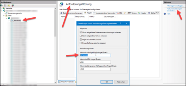 Screenshot_Andorderungsfilterung