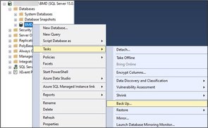 Datenbank BMD Tasks Back Up