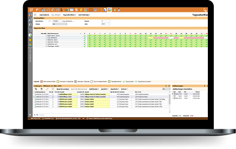 Vorschau-BMD-Projektzeiterfssung Screenshot der BMD Projekzeit- und Leistungserfassung.