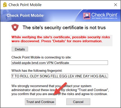Screenshot der erforderlichen Einstellungen.