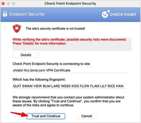 Der Screenshot zeigt die erforderlichen Einstellungen.