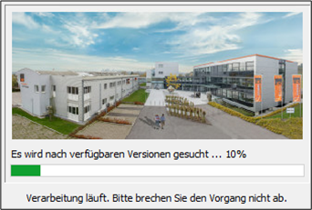 Screenshot_Ladevorgang Versionssuche