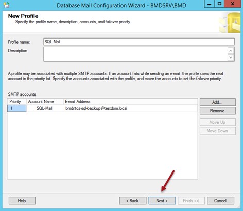 Screenshot_Database Mail Configuration Wizard New Profile