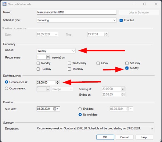 Screenshot_New Job Schedule