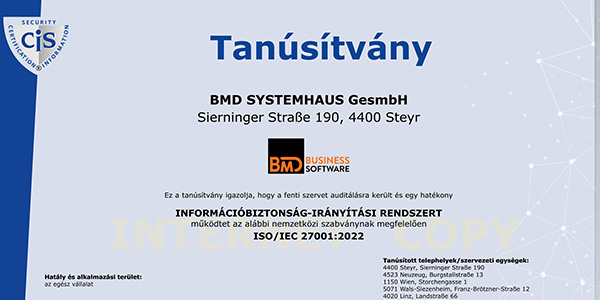 ISO 27001:2022 – Információbiztonság Irányítási Rendszert
