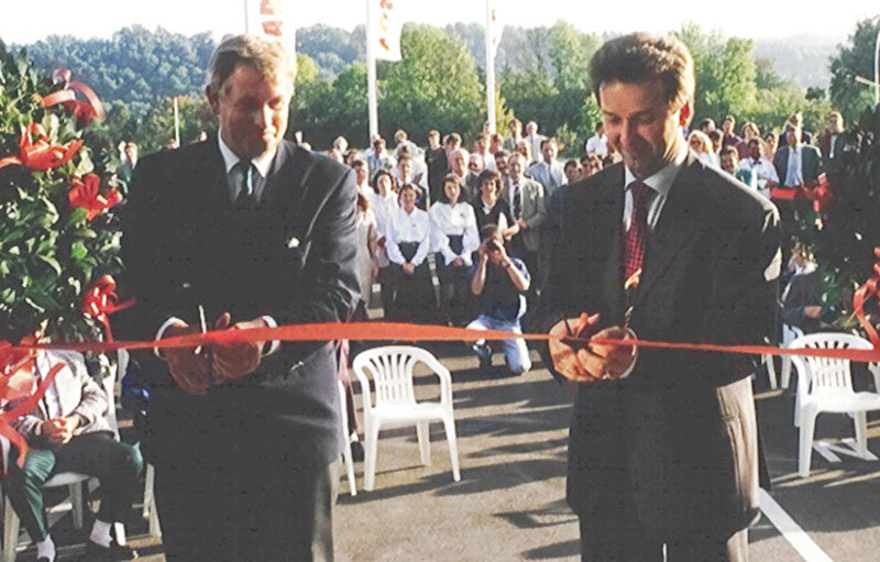 Eröffnung des neuen Betriebsgebäudes durch Bürgermeister Hermann Leithenmayr und BMD Geschäftsführer Ferdinand Wieser