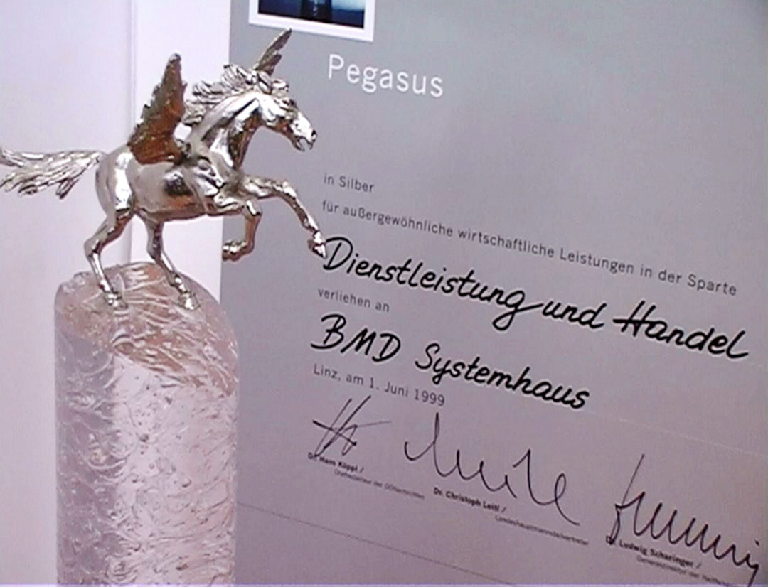 BMD erreicht beim Wirtschaftspreis Pegasus den 2. Platz