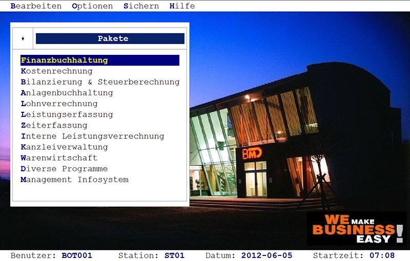 Die neue Windows-Oberfläche der BMD 5.5 wird auf der Ifabo vorgestellt