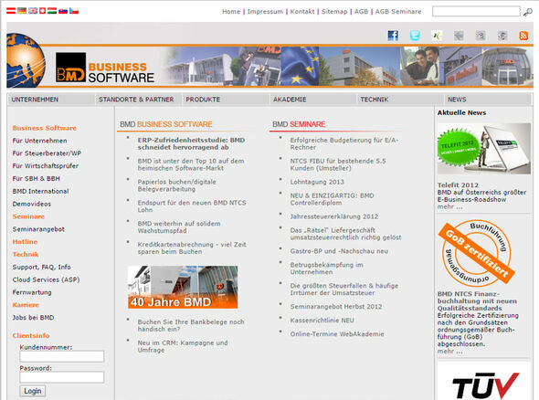 Die neue BMD-Homepage geht online