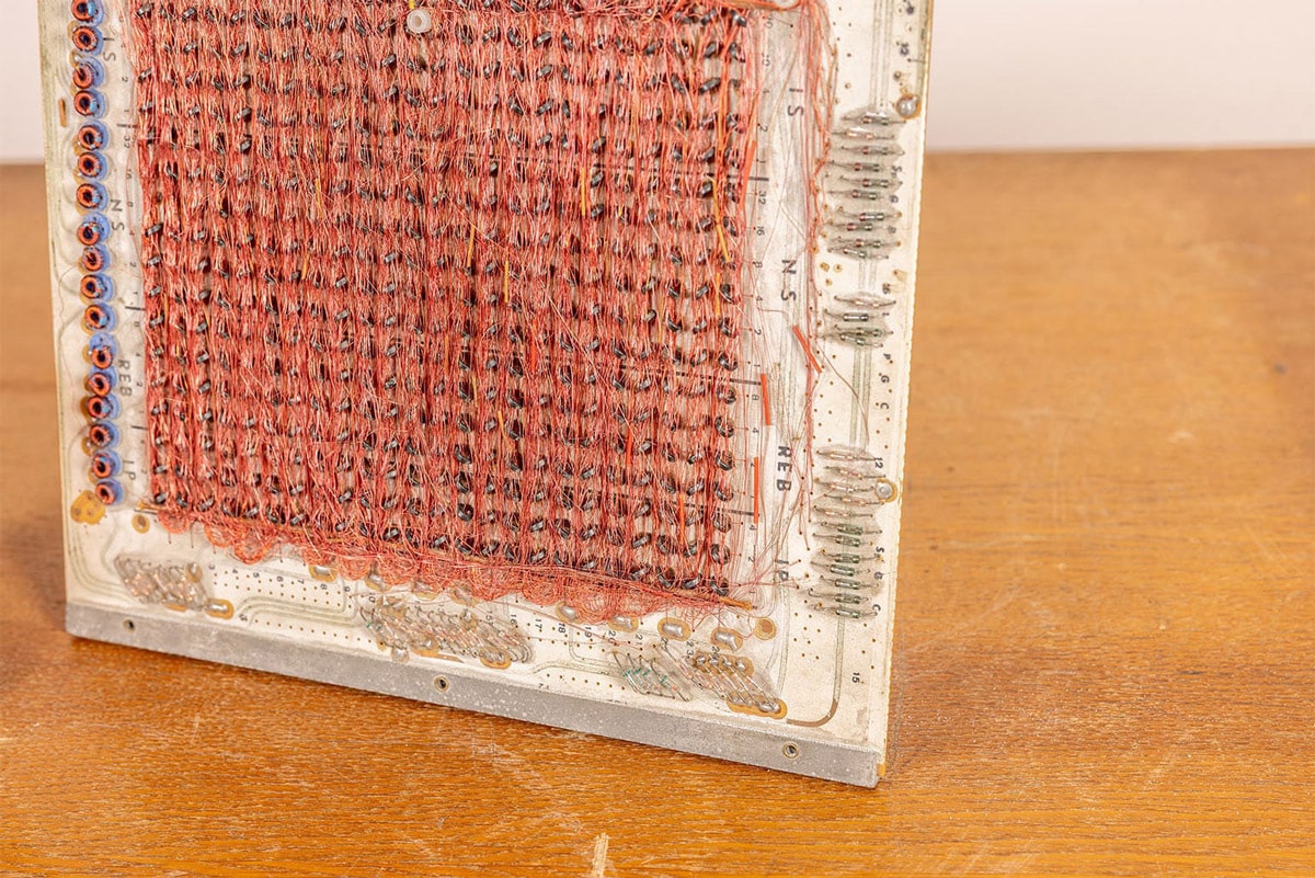 Nahaufnahme gefädeltes Programm 