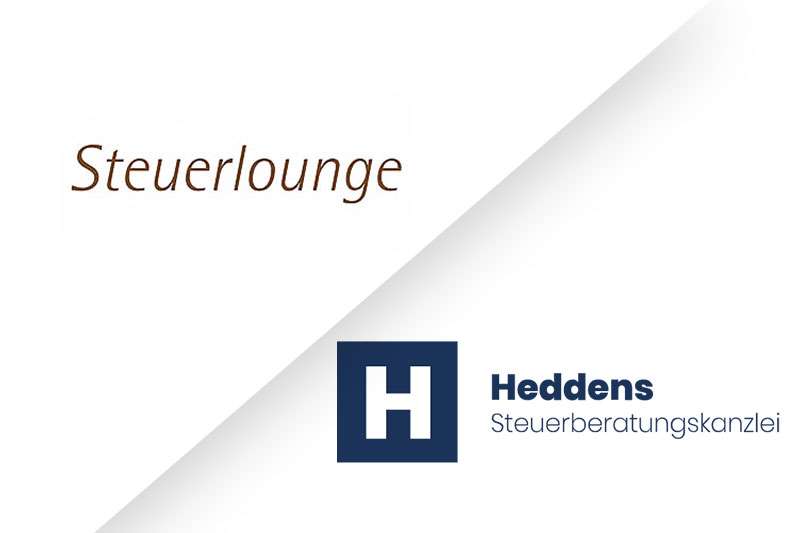 Logos der Kanzleien Steuerlounge und Heddens
