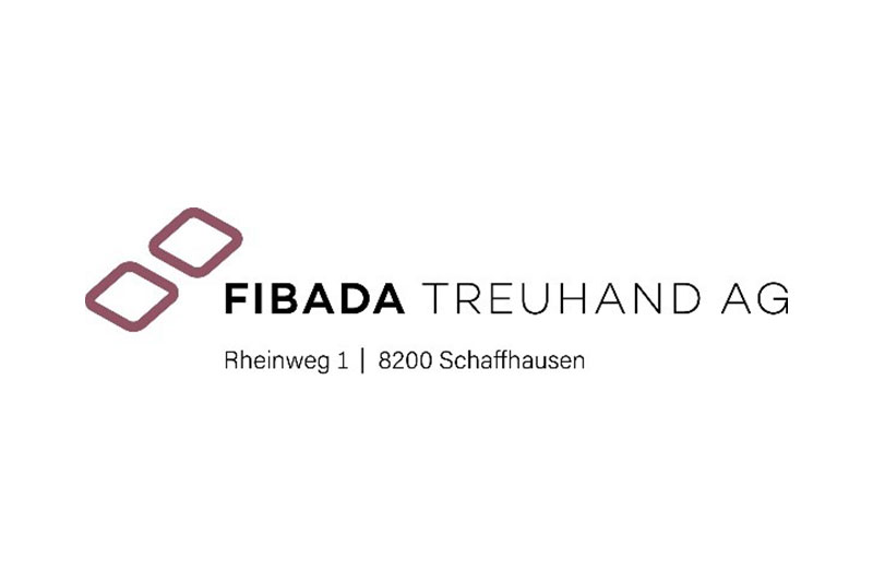 Schriftzug «Fibada Treuhand AG» mit der Adresse des Unternehmens